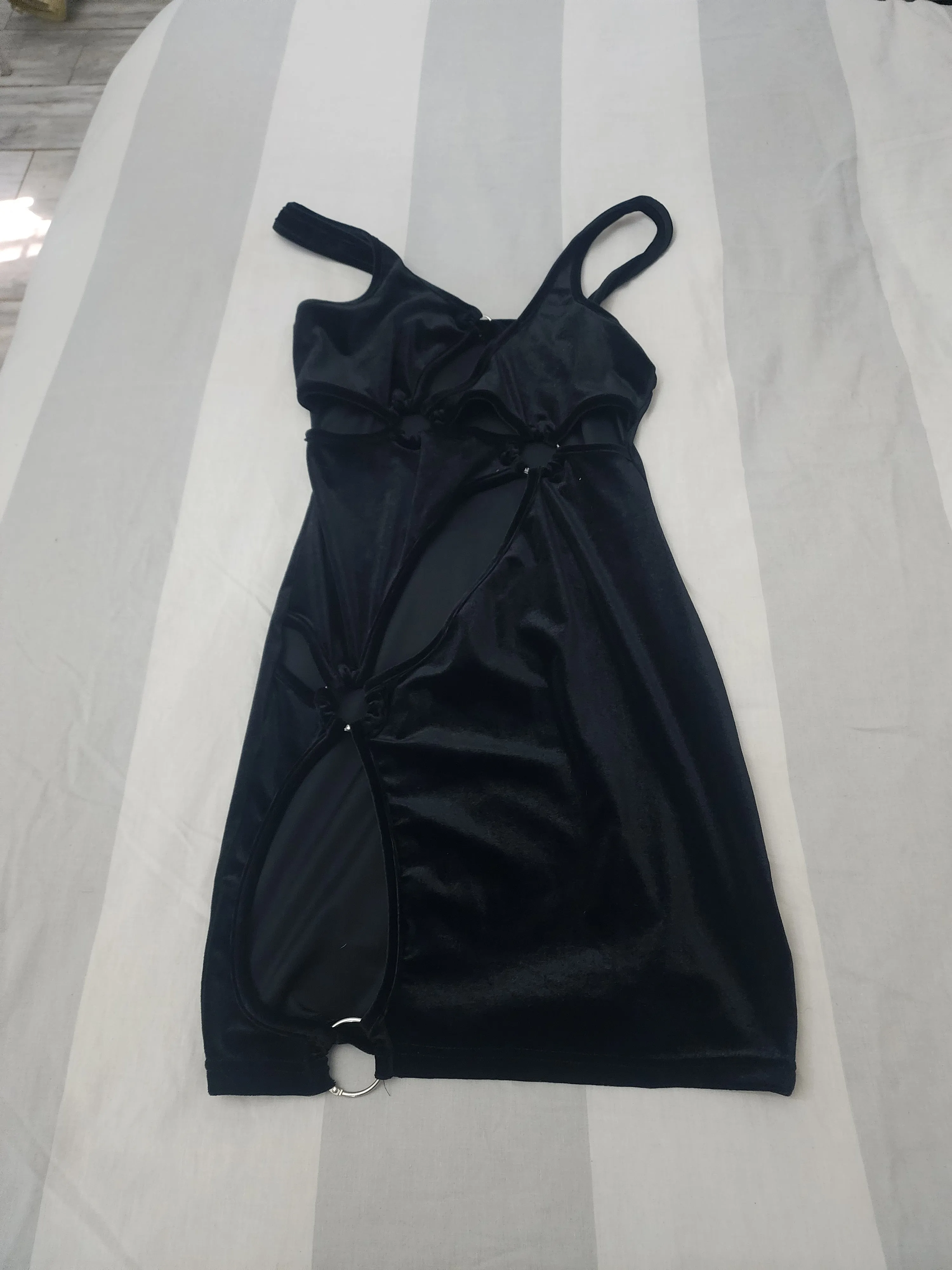 Shein Satin Bodycon Cutout Dress