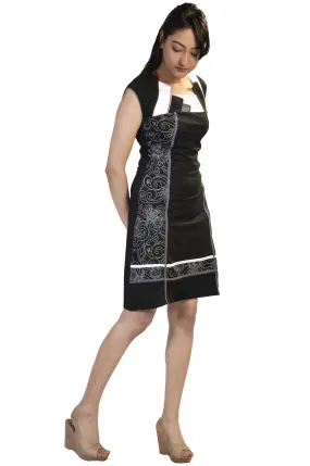 sleeveless-black-and-white-dress-with-side-print-tc-tdr720a