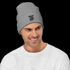 Snake Embroidered Beanie with Breathable Cotton Blend & Snug Fit