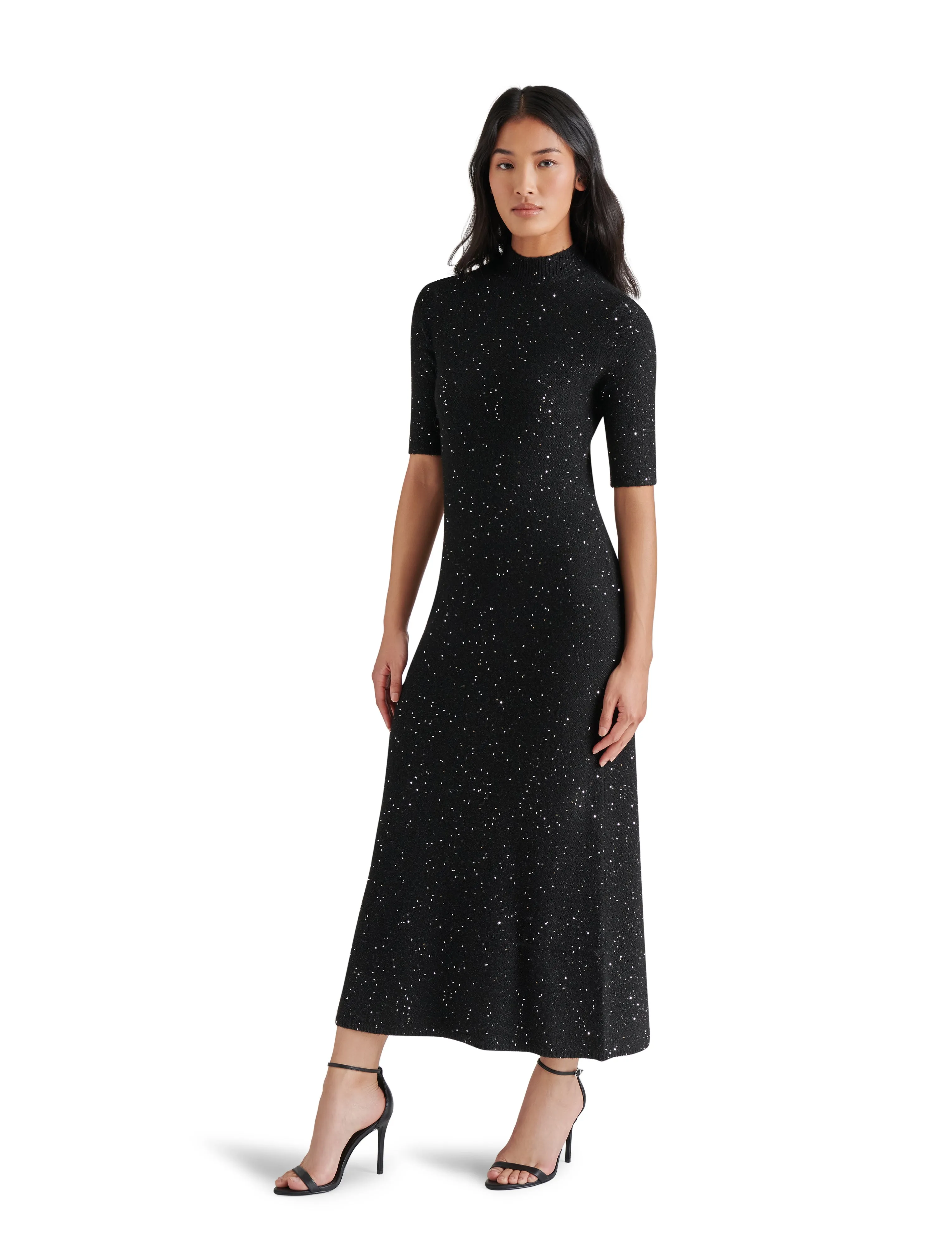 STE Pernille Black Midi Dress