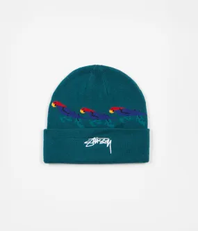 Stussy Parrot Cuff Beanie - Teal