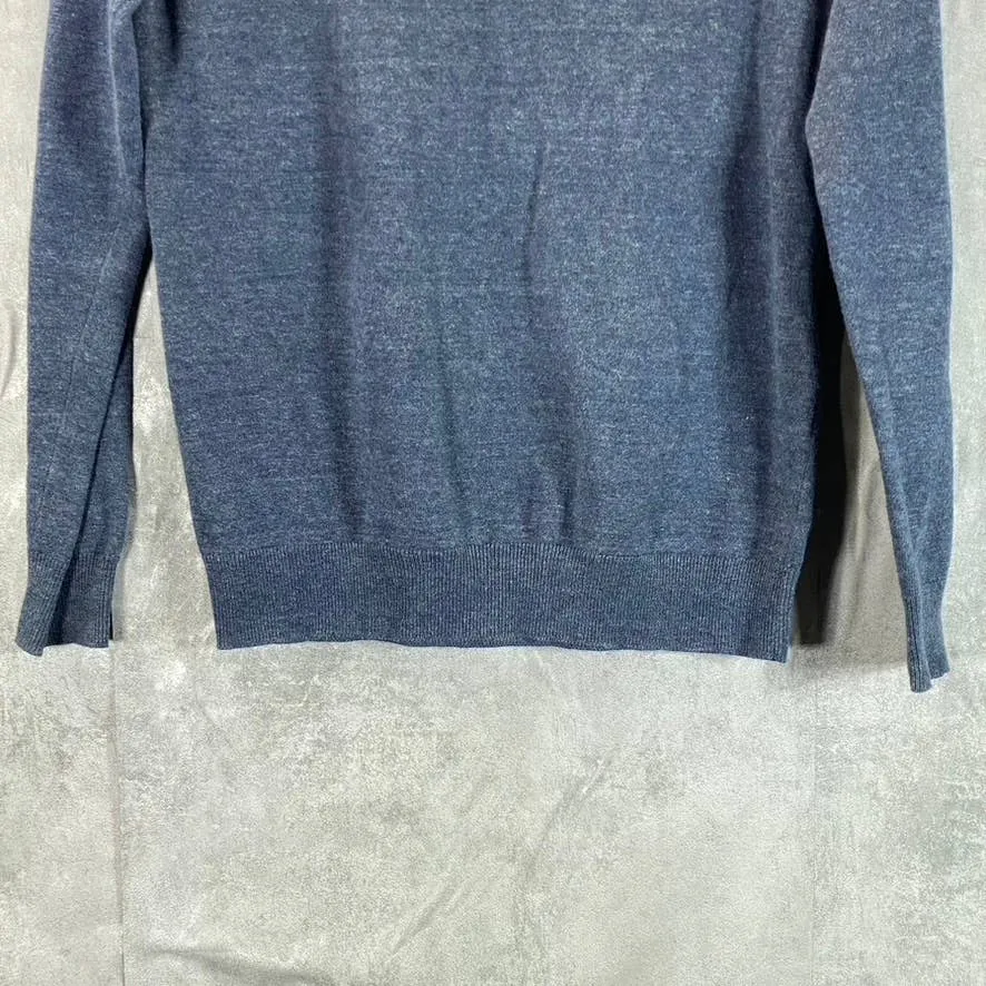 SUPERDRY ORANGE LABEL KNIT CO. Men's Chambray Cotton Crewneck Sweater SZ S