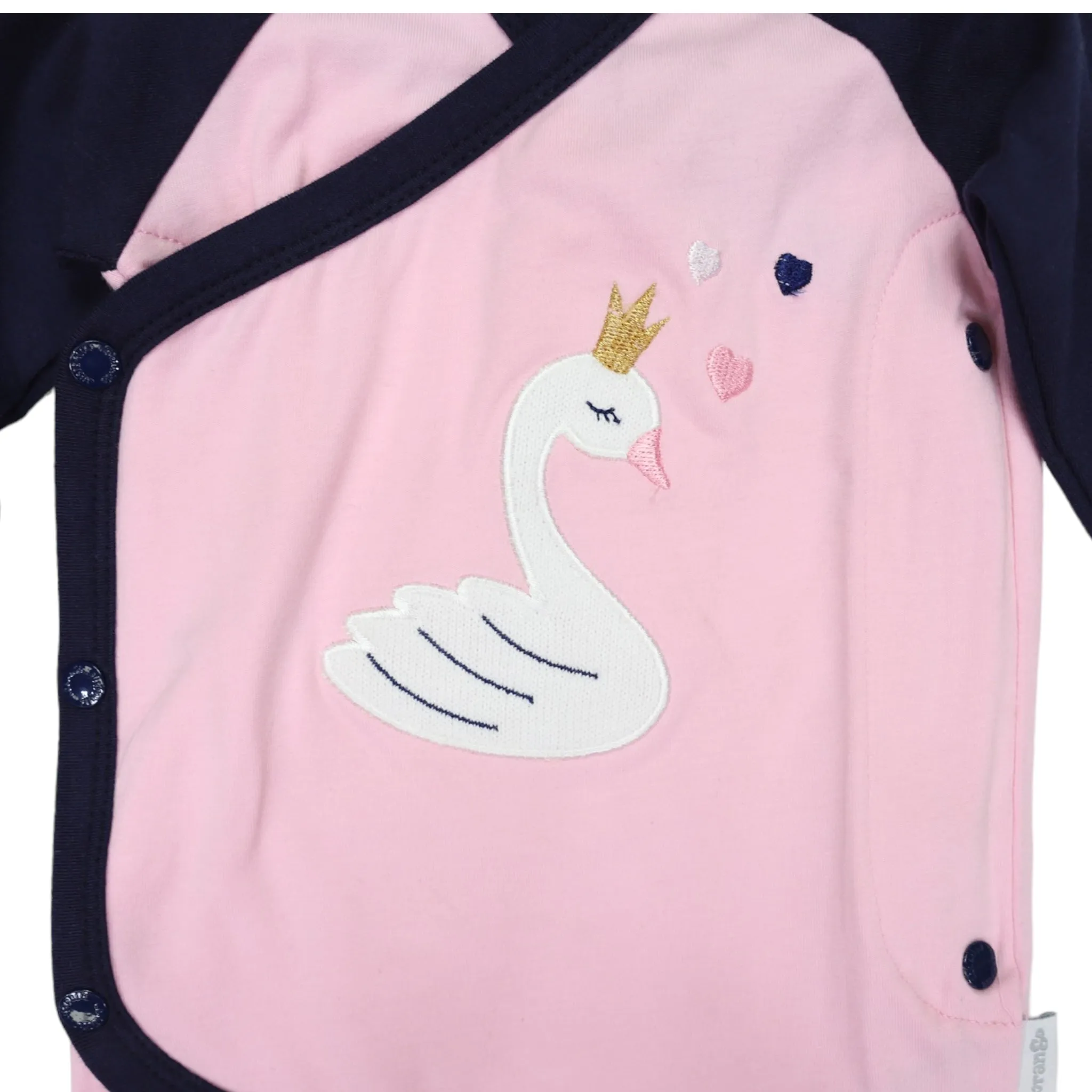 Swan Princess Long Sleeve Romper Pink