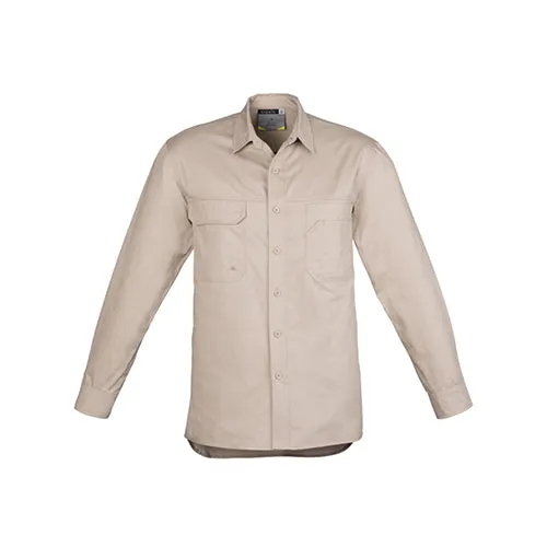 Syzmik Workwear | Mens Lightweight Tradie Long Sleeve Shirt | ZW121