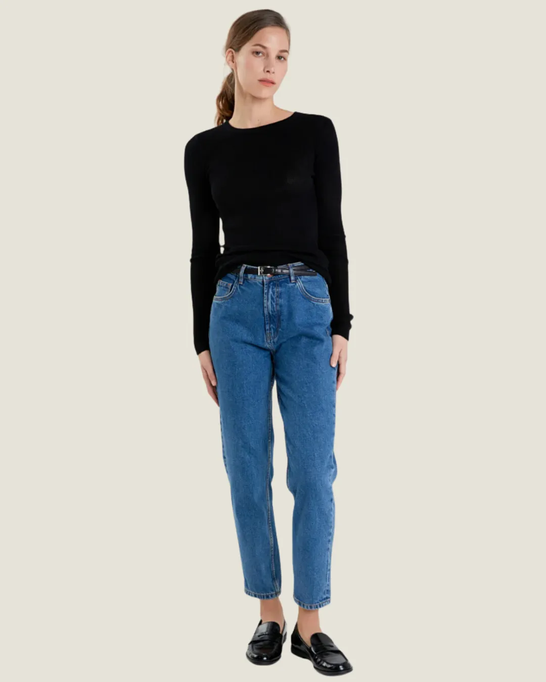 The Sienna: Loose Knit Long Sleeve Top
