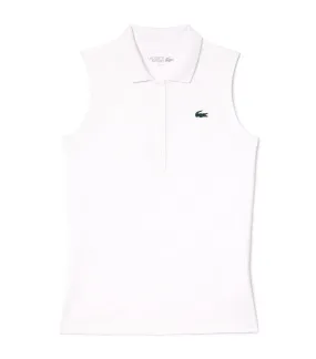 Ultra-Dry Slim Fit Anti-UV Stretch Golf Polo Shirt White
