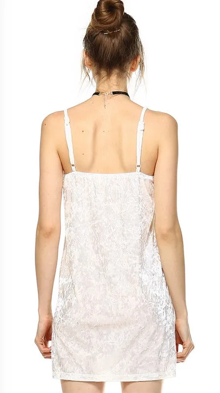 VELVET LACE SLIP