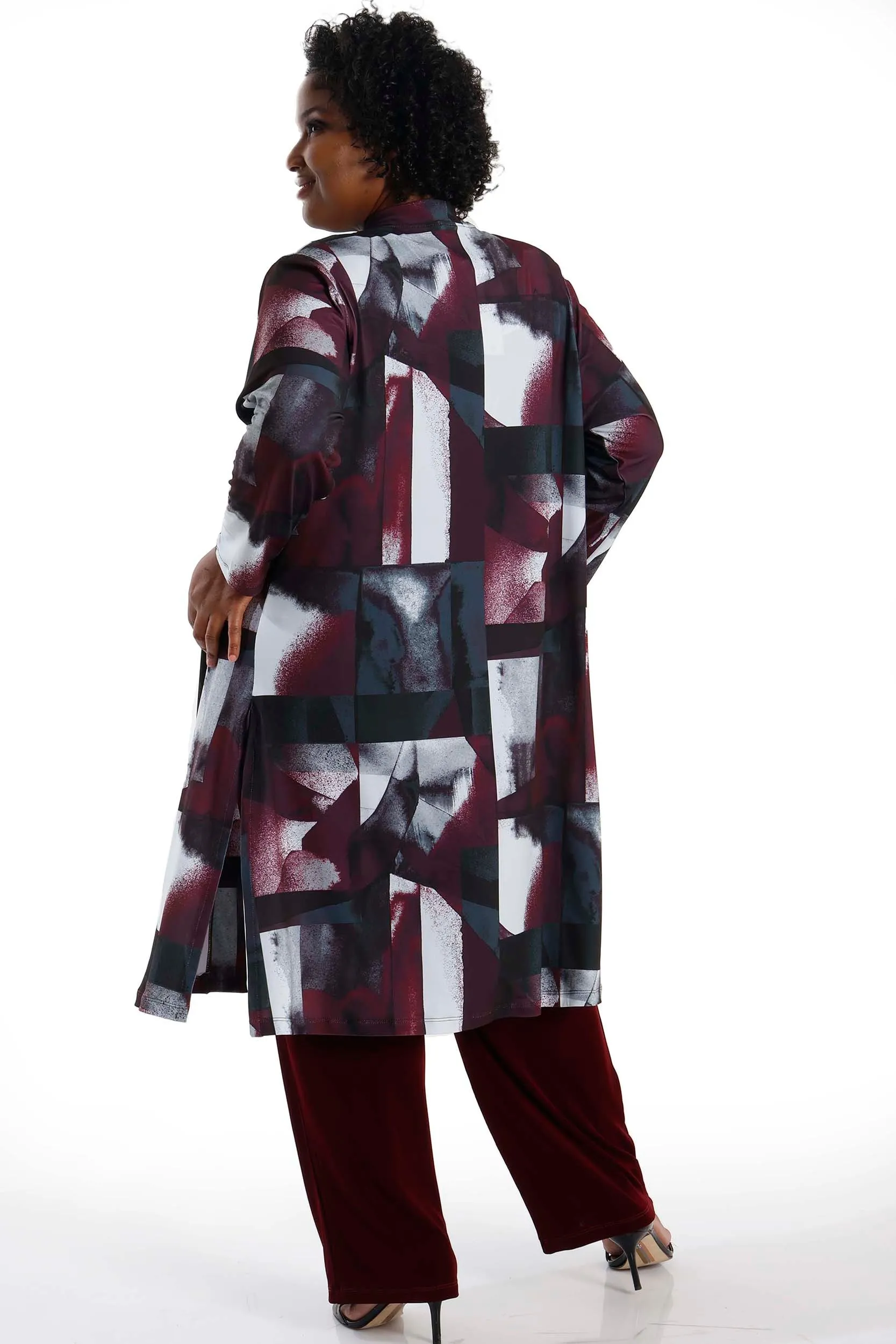 Vikki Vi Jersey Metro Long Sleeve Kimono Duster