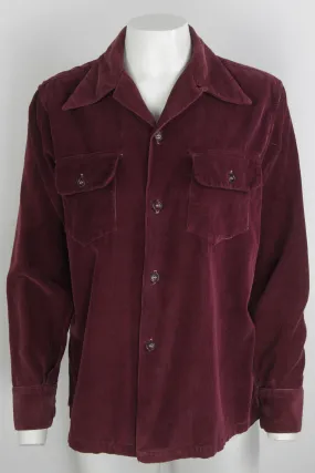 Vintage 1940s Corduroy Shirt - M