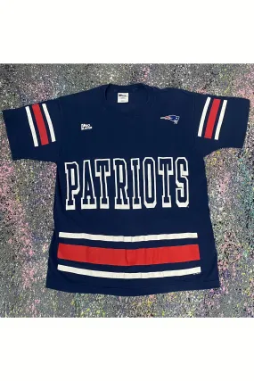 Vintage 1996 New England Patriots Martil All Over Print Tee- L