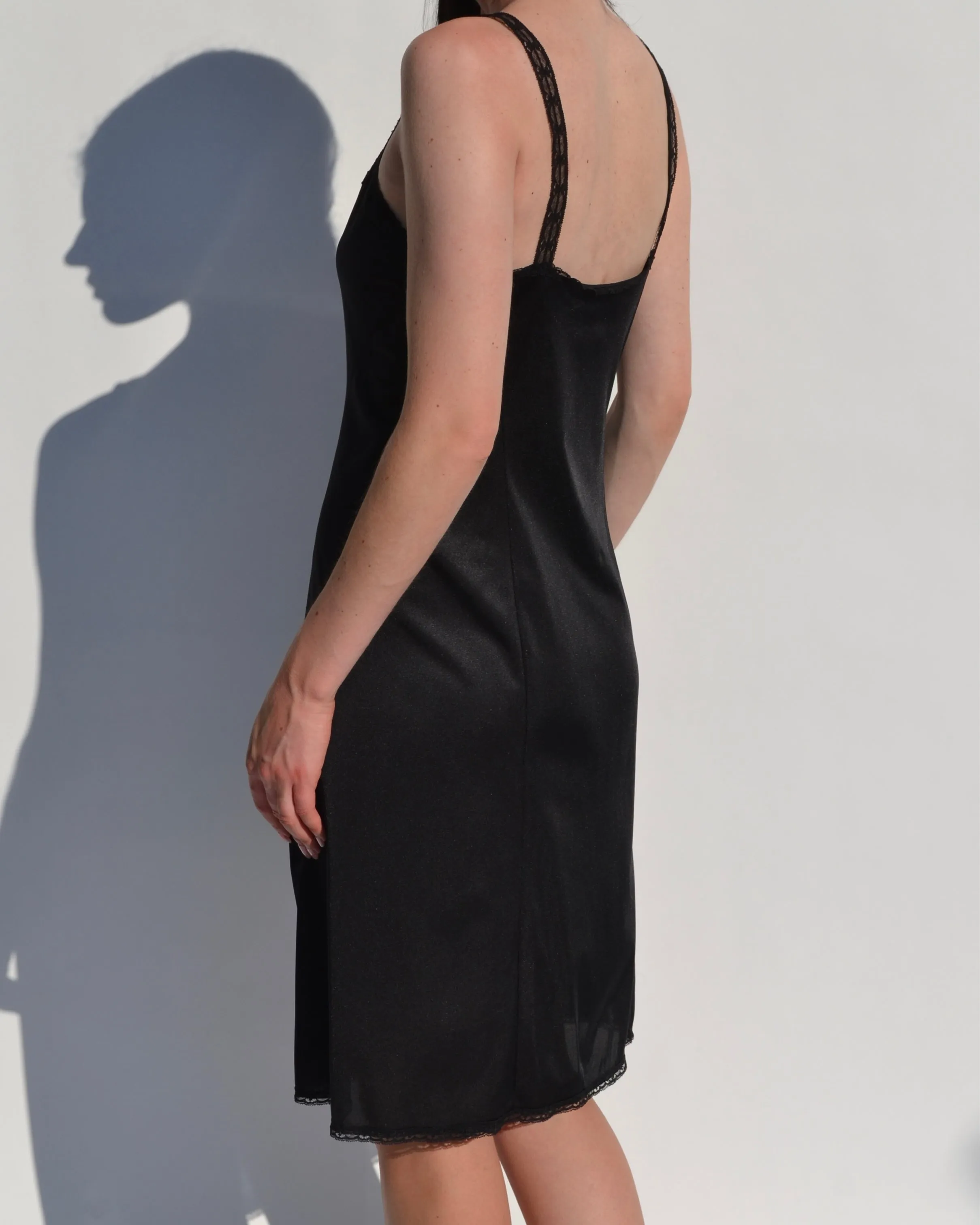 Vintage Black Slip Dress