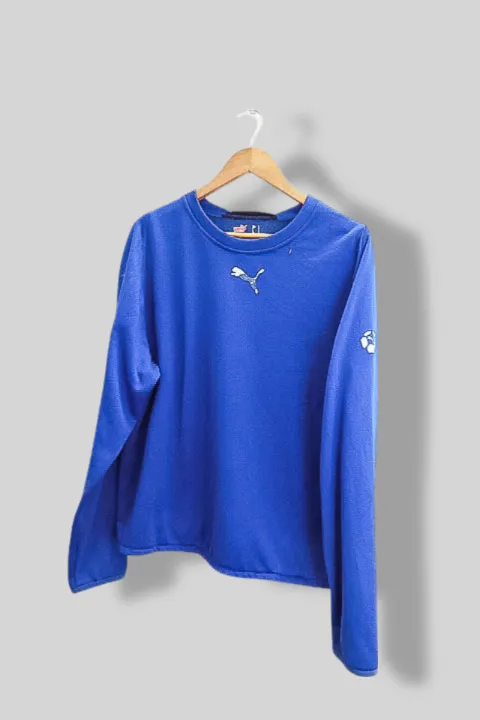 Vintage Large blue puma crew neck sweatshirt