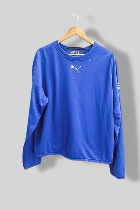Vintage Large blue puma crew neck sweatshirt