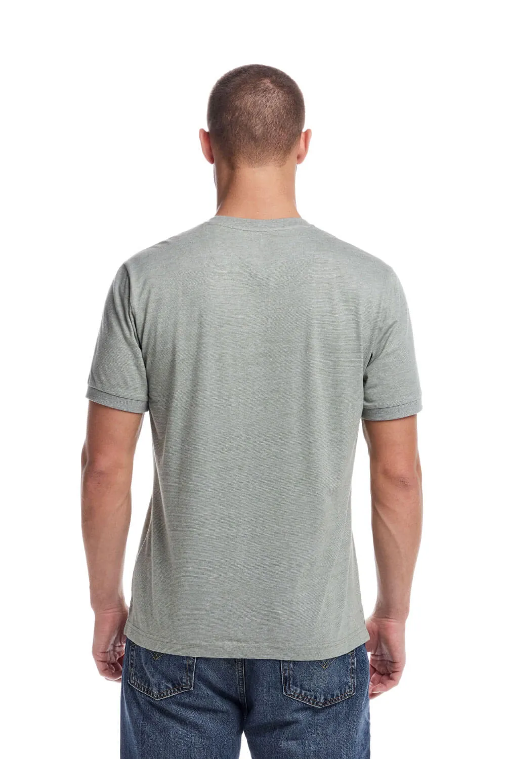Weatherproof Vintage Henley Shirt for Men in Sea Spray | S2531551GK-SEA SPRAY