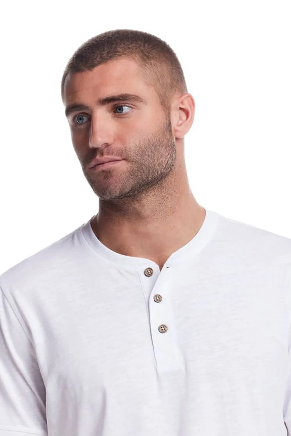 Weatherproof Vintage Jersey Henley Shirt for Men in White | S253659GK-BRIGHT WHITE