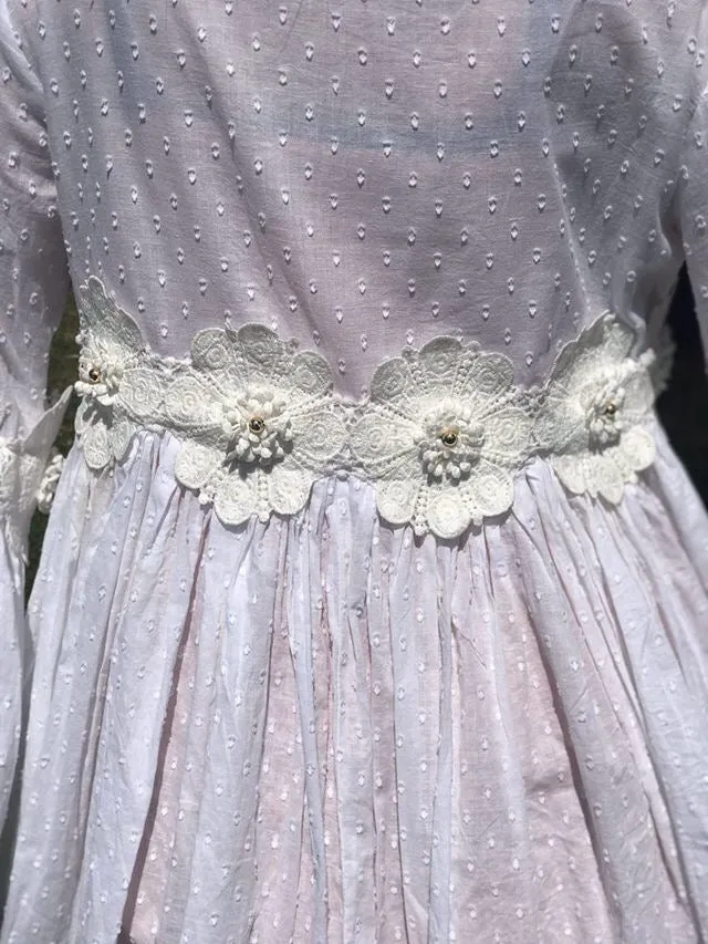 White Gold Flower Cardigan