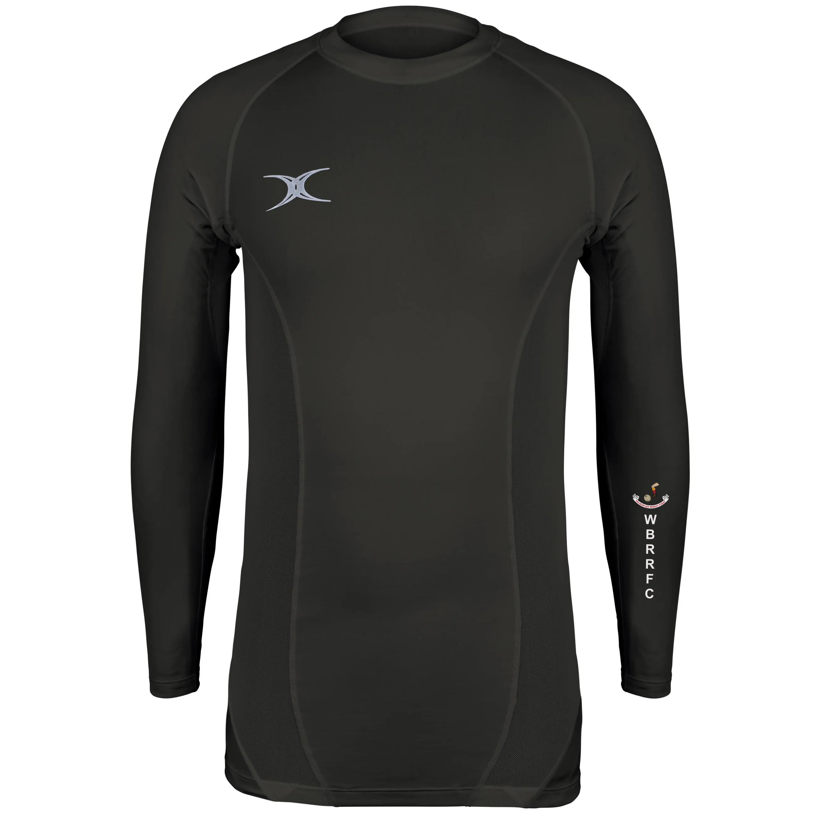 Whitley Bay Rockcliff RFC Junior's Black Atomic X II Baselayer Top