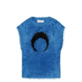 Wild Puffy Knit Sleeveless Pullover