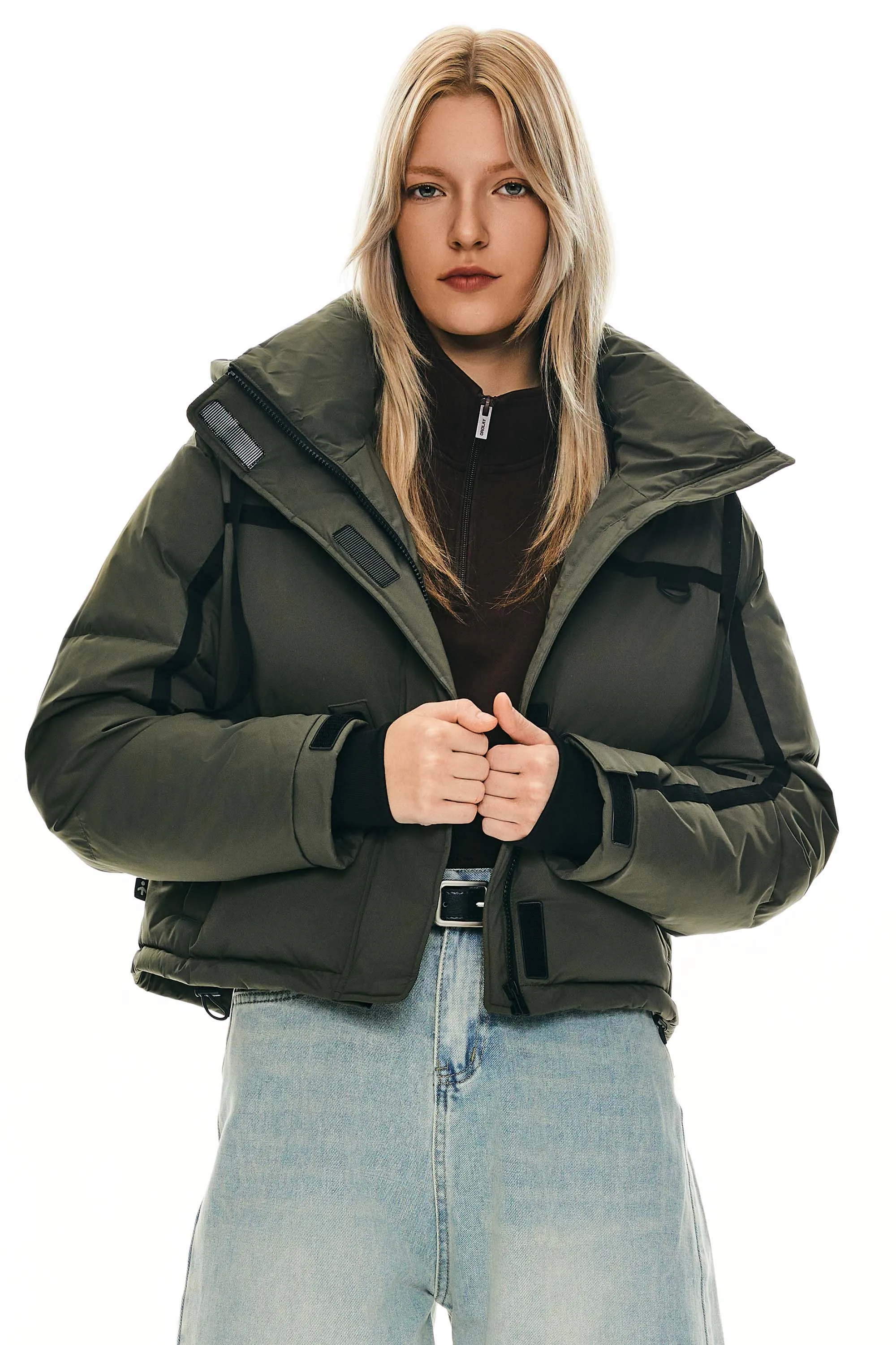 Winter Quilted Hooded Cropped Puffer Jacket