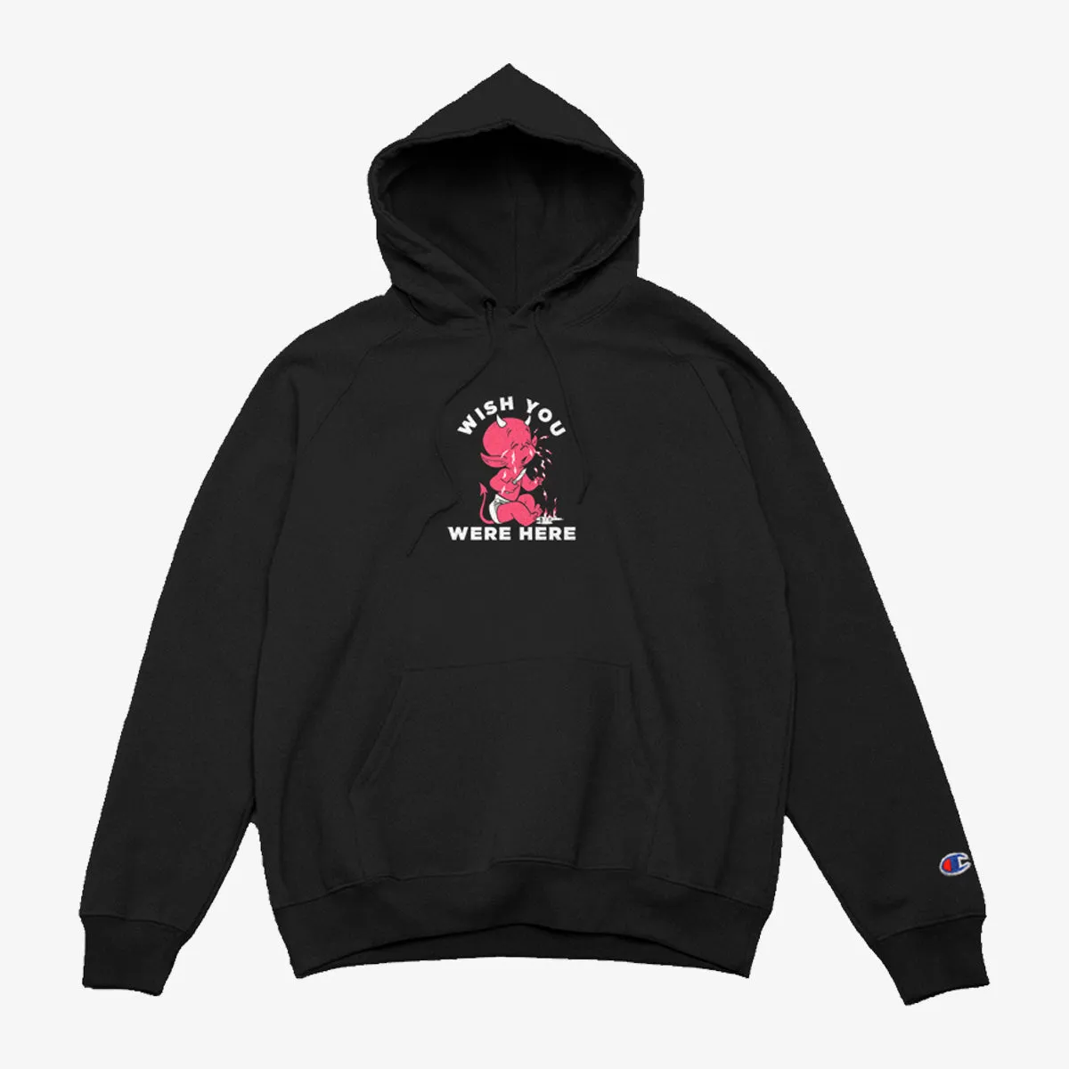 Wish You Were Here - Hot Stuff Champion Hoodie
