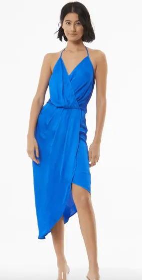 Young Fabulous & Broke Andrea Draped Slip Dress in Ocean